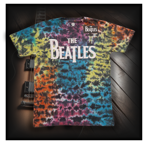 THE BEATLES logo dip-dye Band Tshirt