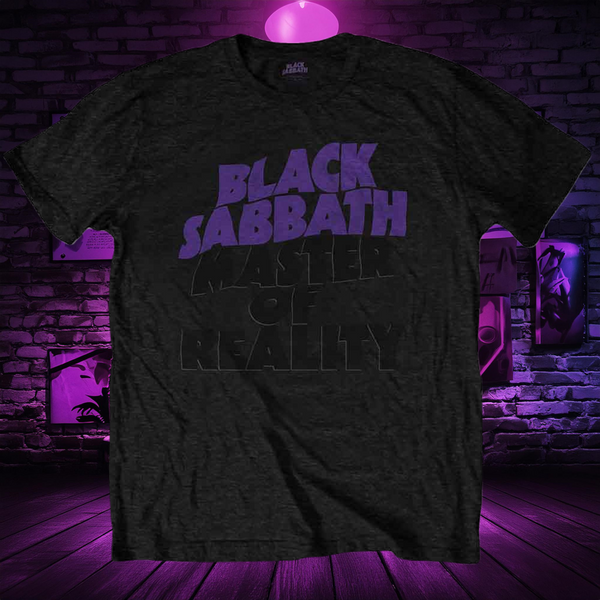 Black SABBATH masters of reality back print track list Band Tshirt