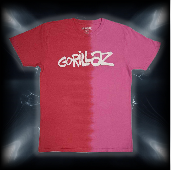 GORILLAZ logo dip dyed Band Tshirt