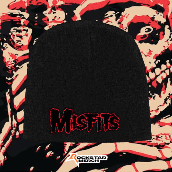 MISFITS Red Logo Band Beanie