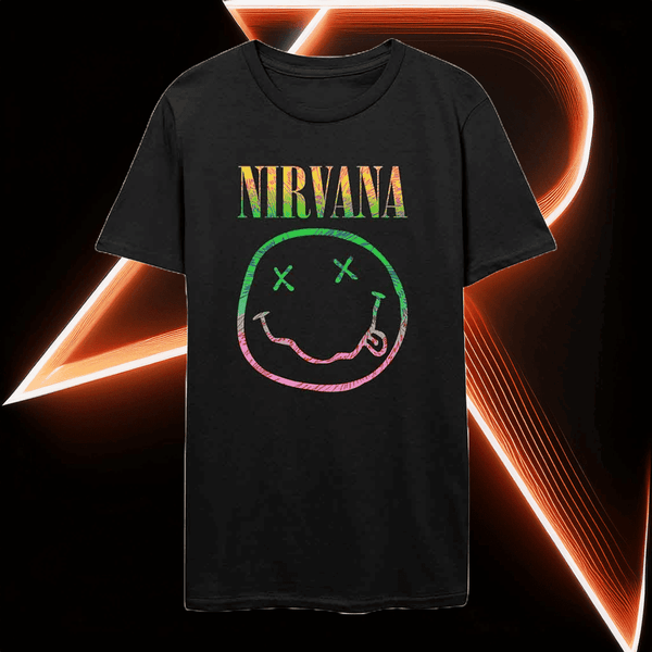 NIRVANA sorbet ray smiley Band Tshirt