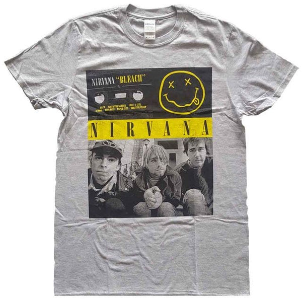NIRVANA Bleach Cassettes Band T-shirt