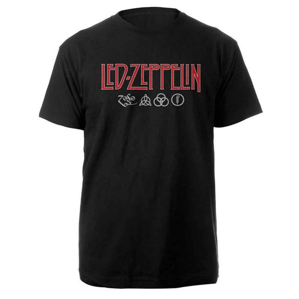 LED ZEPPELIN Logo & Symbols Band T-shirt